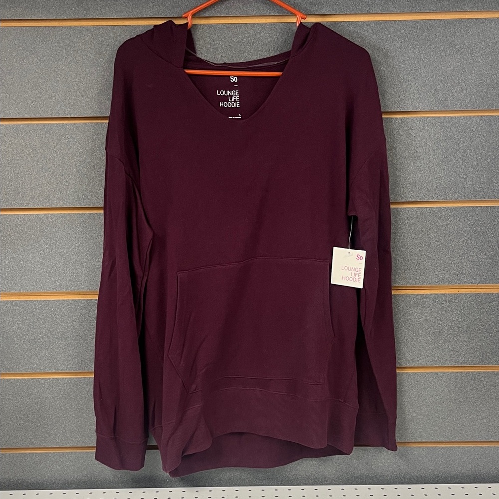 SO Women's Deep Burgundy Hoodie